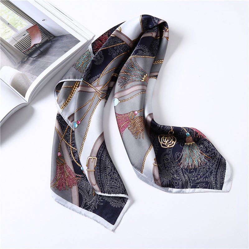 Damen Seidenschal elegant leicht dekorativ Mode Halstuch Stil