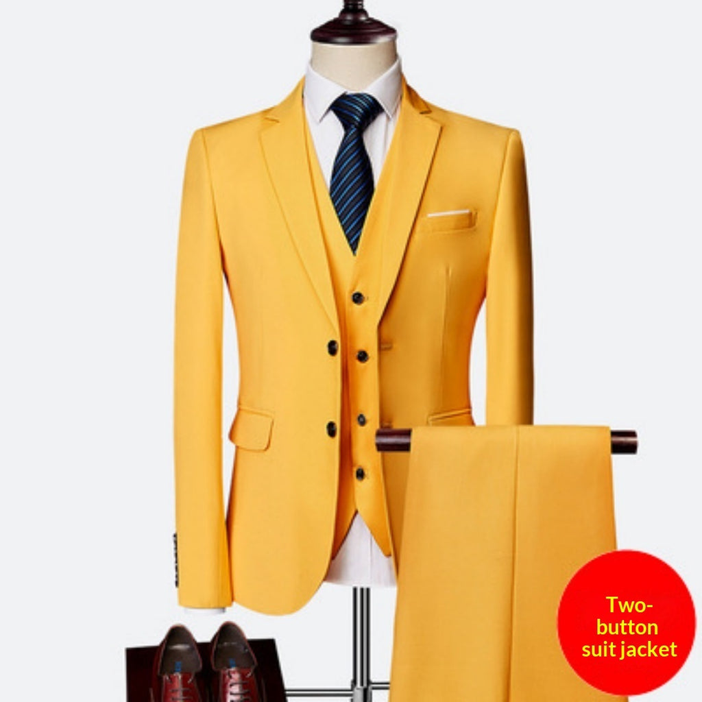 Men's Black Business Suit – Elegant Slim Fit Modern Set