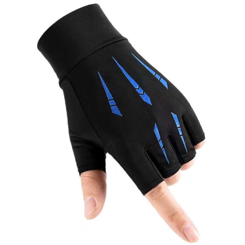 Half-Finger Gloves Summer Ice Silk Non-slip Breathable