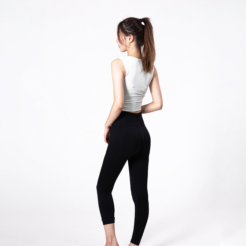 Women's High Waisted Yoga Leggings | Tummy Control Push-Up Pants
