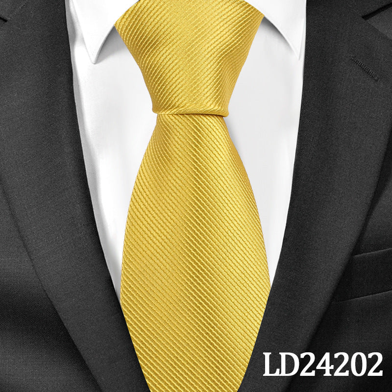 Men's Tie Set 6cm Striped Plain with Pin Elegant