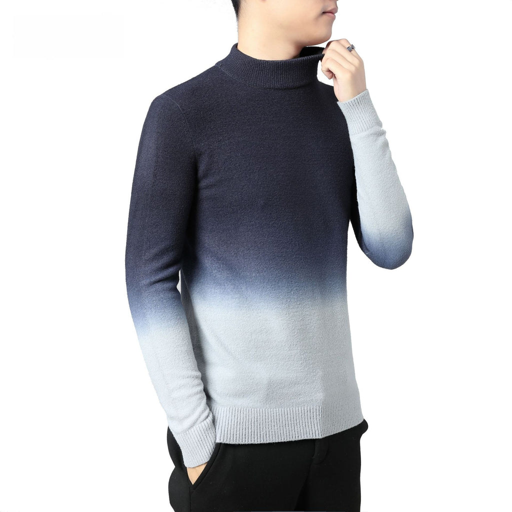 Men's Thermal Gradient Sweater – Slim Fit Winter Sweater