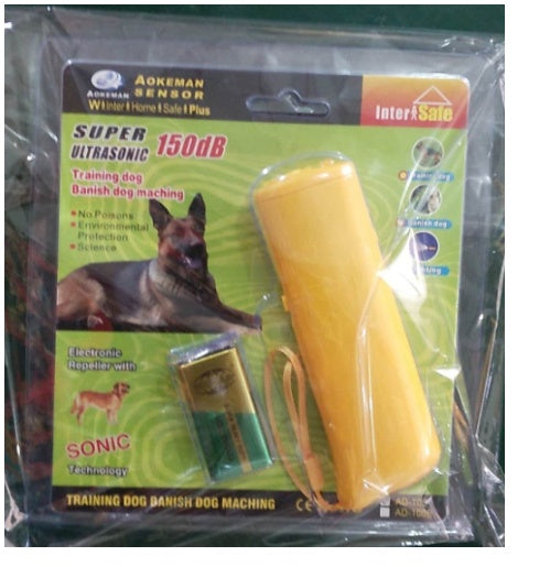 Ultrasonic Dog Trainer | Anti Bark Device with LED 3-in-1