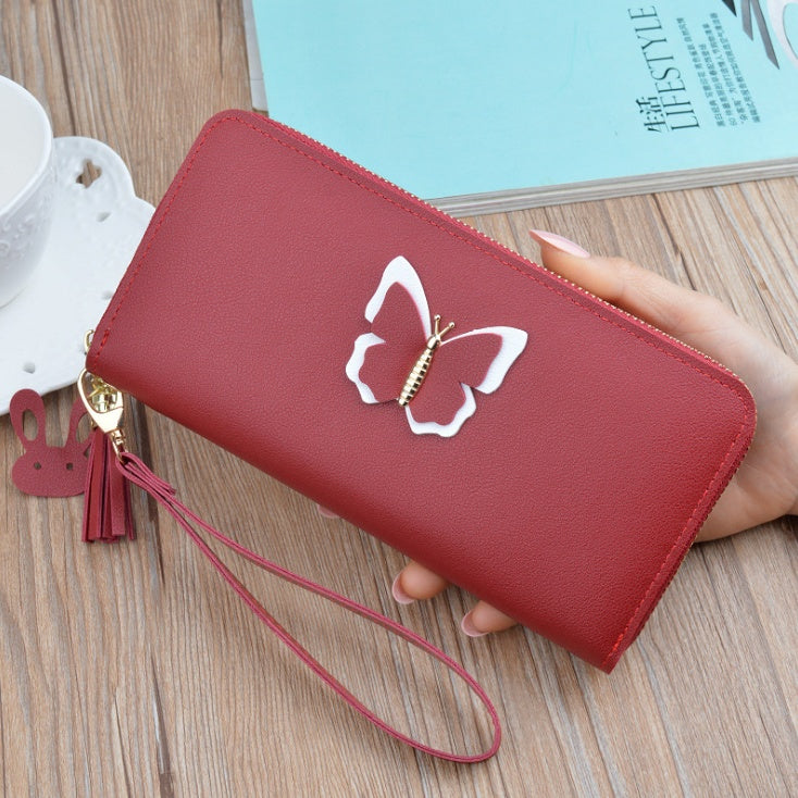 Women's Long Wallet | Elegant Zipper Purse