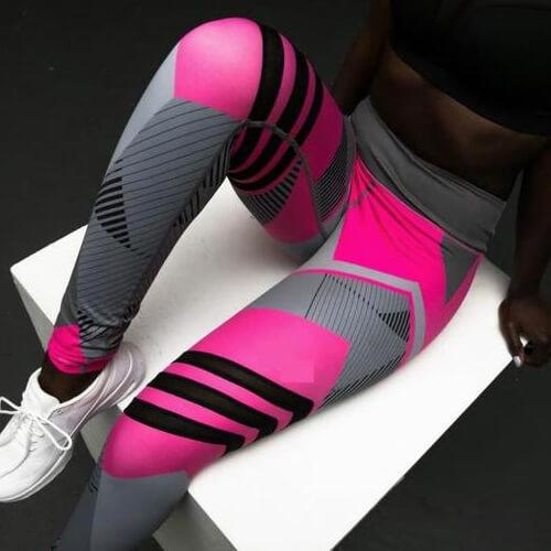 Reflective Yoga Leggings for Women | High Waist Sports Pants