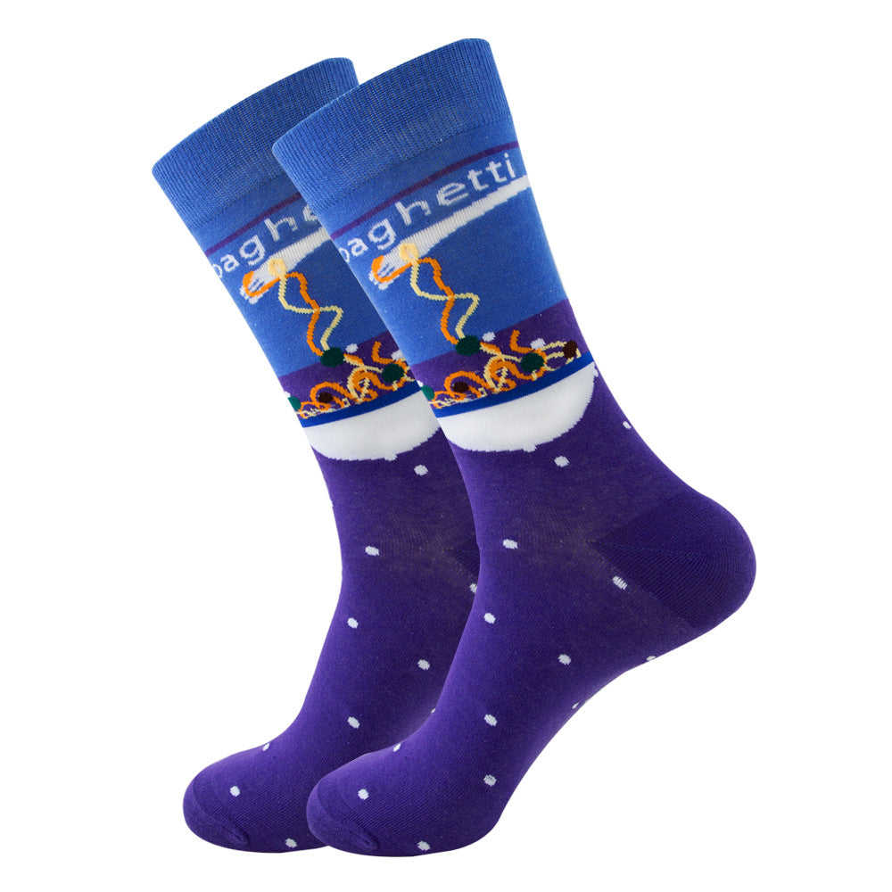Women's Fashion Socks Geometric | Fruit Street Style Socks