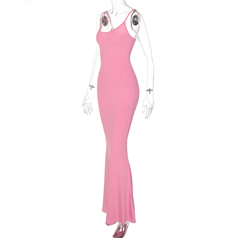 Sexy Bodycon Maxi Dress – Spaghetti Strap Slim-Fit Party & Club Dress