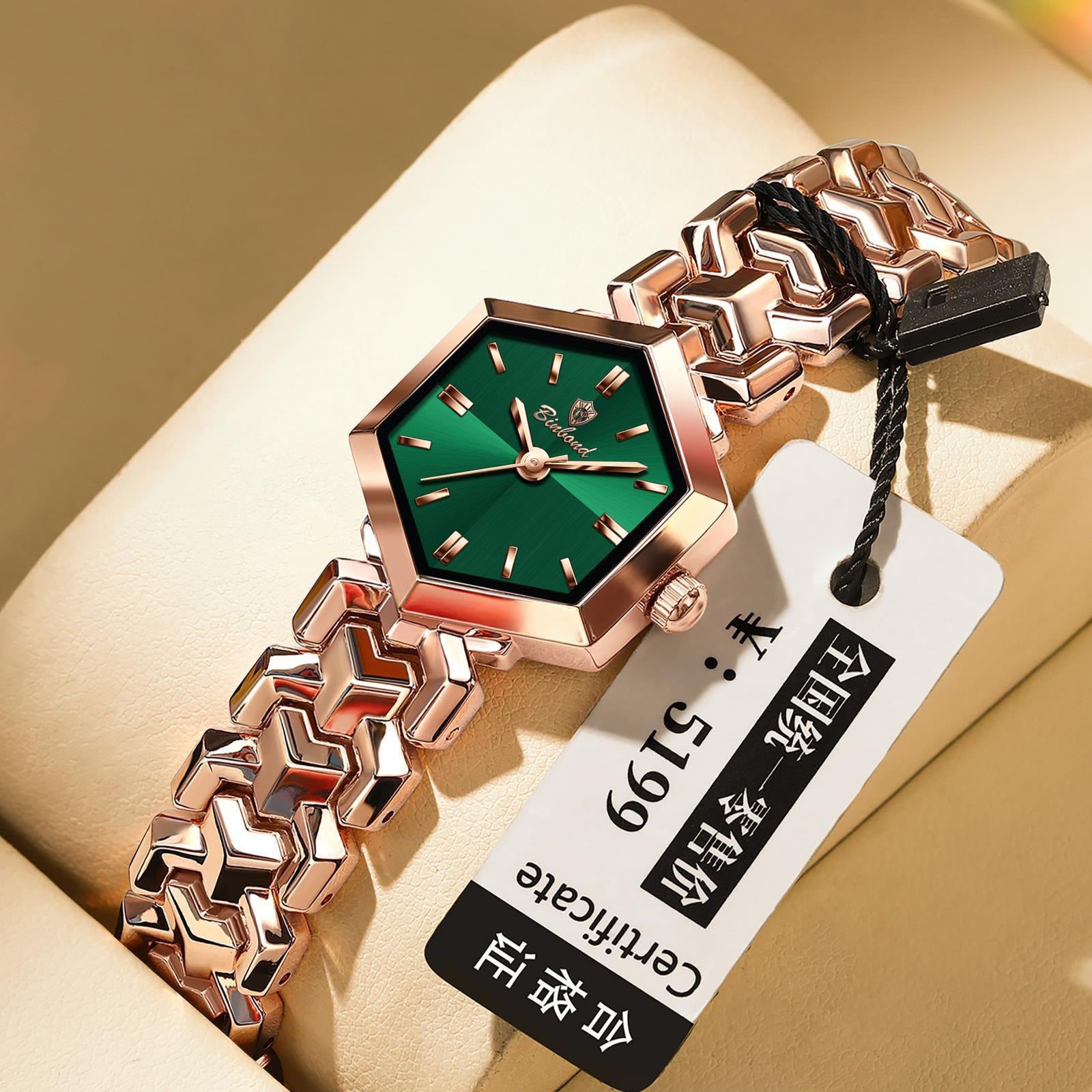 Ladies' Quartz Watch Octagonal Waterproof – Simple Elegant Watch