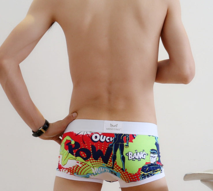 Herren Boxer Briefs Cartoon | Baumwolle | Bequem & Stylisch