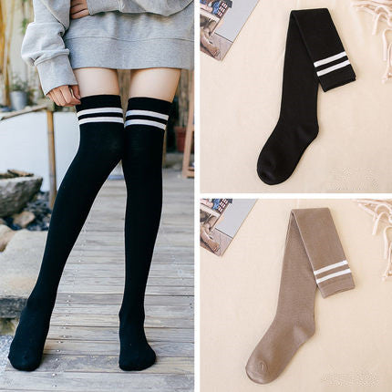 Women's Knee-High Cotton Socks | Korean Style Winter Socks