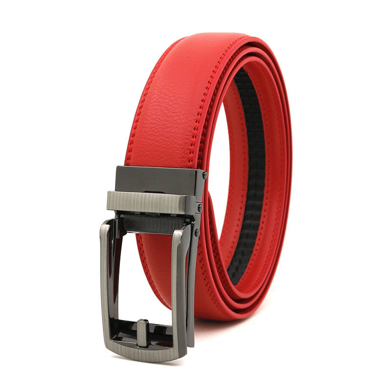 Men's Automatic Leather Belt | Elegant Holeless Belt