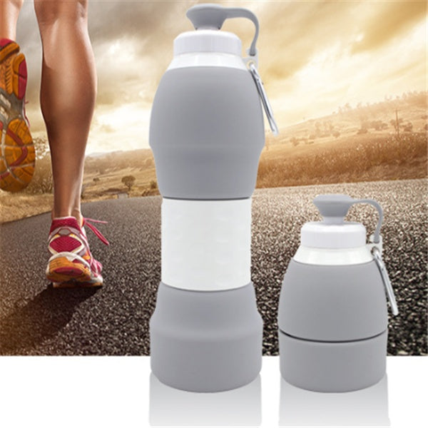 Foldable Silicone Water Bottle Premium – Space-Saving Travel Bottle