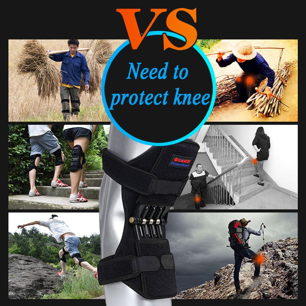 Knee Brace with Spring Support | Patella Booster Knee Brace Sports & Training