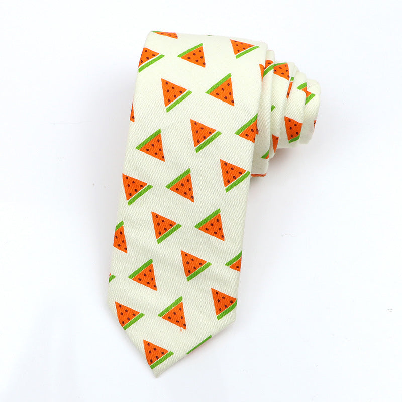 Slim Tie Men's Cotton Korean Slim Modern Elegant