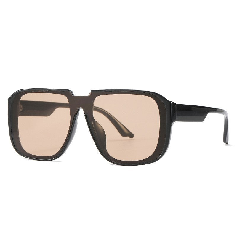 Damen One Piece Sonnenbrille Retro – Trendige Oversize Brille