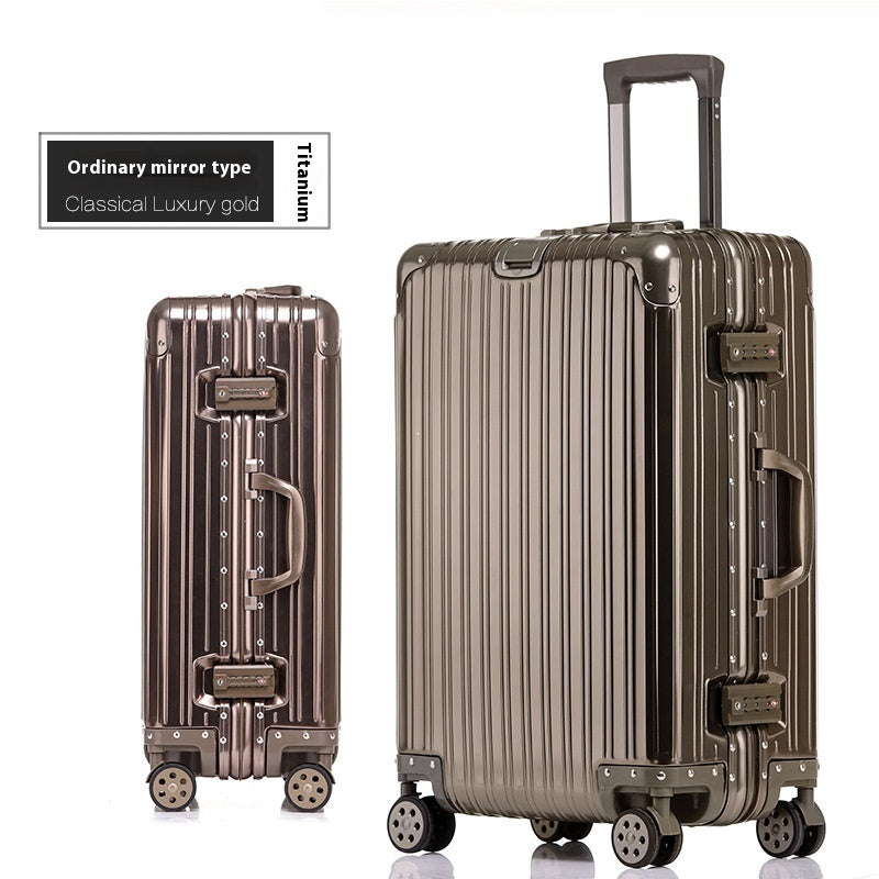 Aluminum Magnesium Suitcase with Combination Lock – Premium Trolley