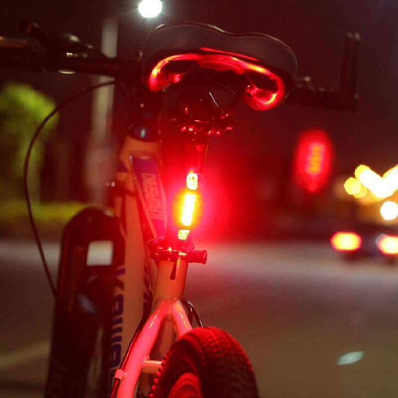 LED Bicycle Rear Light Bright | USB Rechargeable Waterproof & Non-Slip