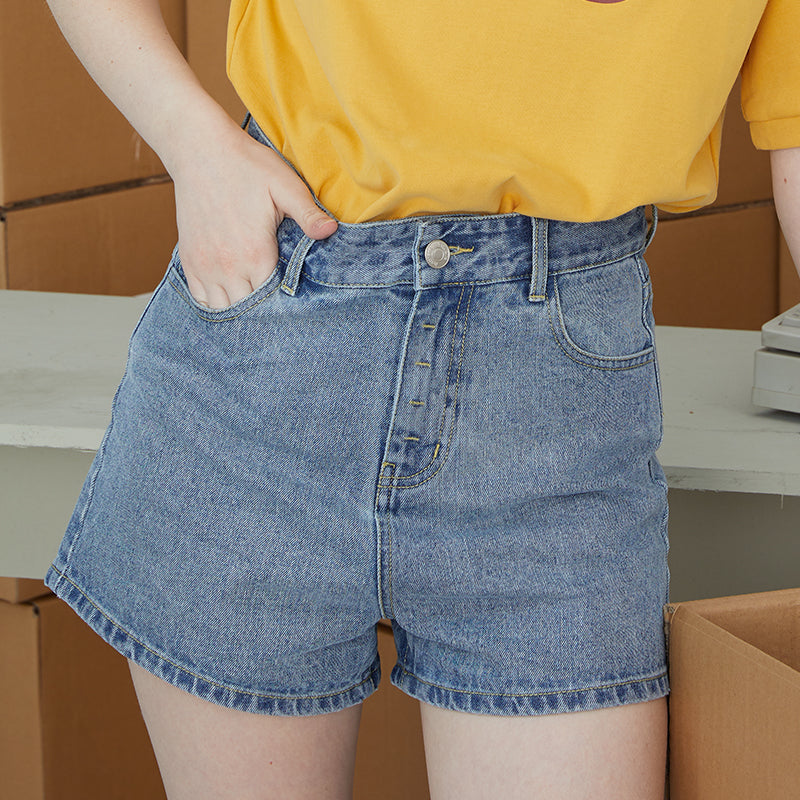 Unisex Denim Shorts | Loose Couple Jeans Shorts Oversize
