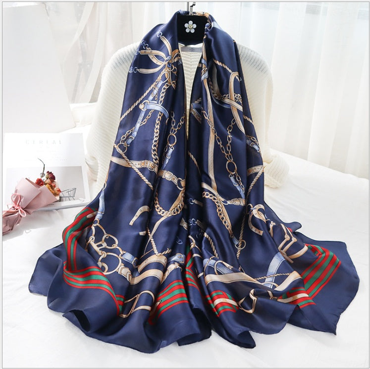 Damen Seidenschal Elegant | Luxuriöses Halstuch Mode Schal