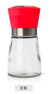 Pepper Mill Glass Bamboo | Manual Spice Grinder Adjustable