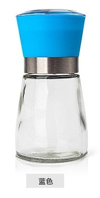 Pepper Mill Glass Bamboo | Manual Spice Grinder Adjustable