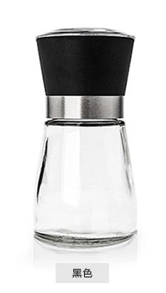 Pepper Mill Glass Bamboo | Manual Spice Grinder Adjustable