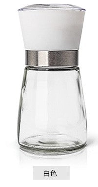 Pepper Mill Glass Bamboo | Manual Spice Grinder Adjustable