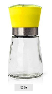 Pepper Mill Glass Bamboo | Manual Spice Grinder Adjustable