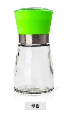 Pepper Mill Glass Bamboo | Manual Spice Grinder Adjustable