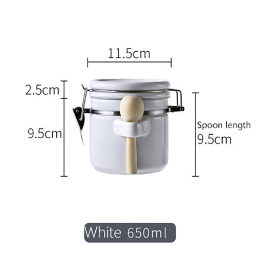 Ceramic Storage Jar airtight | Kitchen Storage | Jar Lid
