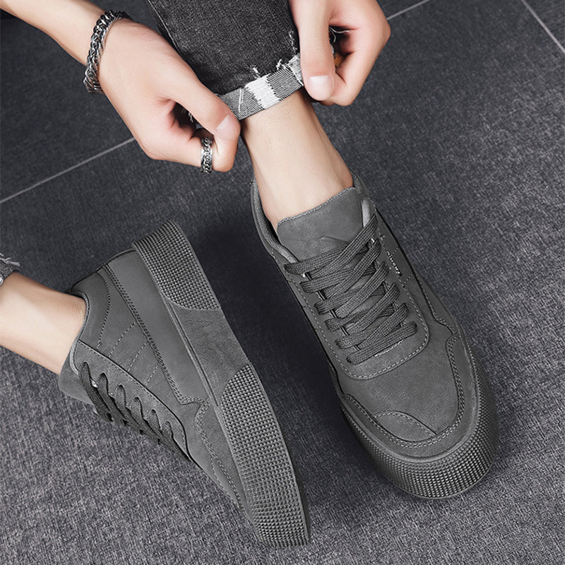 Herren Sneaker atmungsaktiv dicke Sohle | Casual Running Schuhe