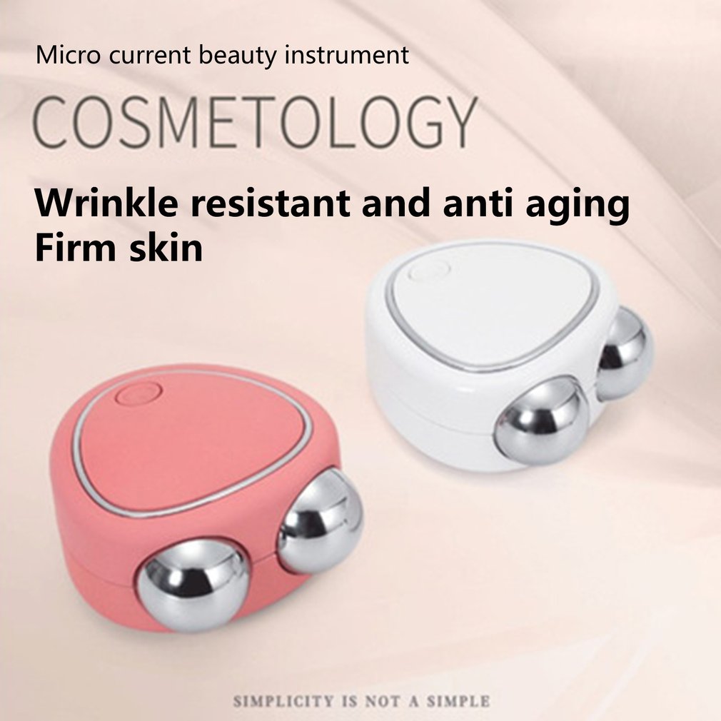 3D Microcurrent Facial Roller with Dual Rollers | Lifting Anti-Puffiness Massager