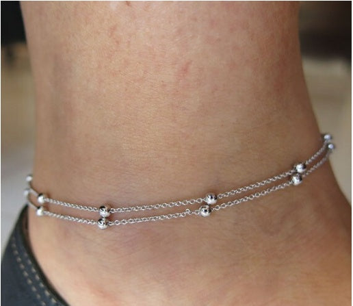 Trendy European-Style Girls' Anklet - Modern Anklet for Summer & Everyday Wear