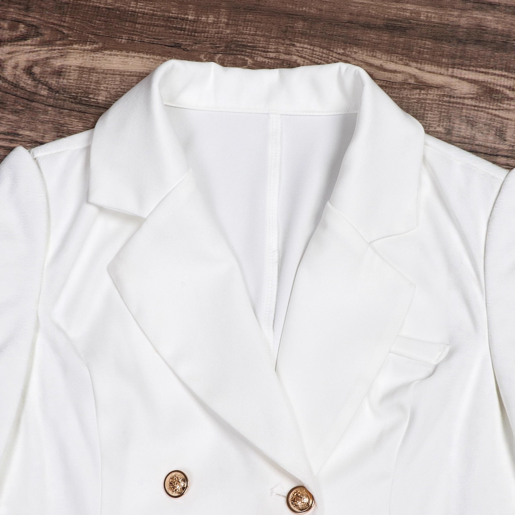 Eleganter Damen Cropped Blazer – Doppelreihig & High-End Design