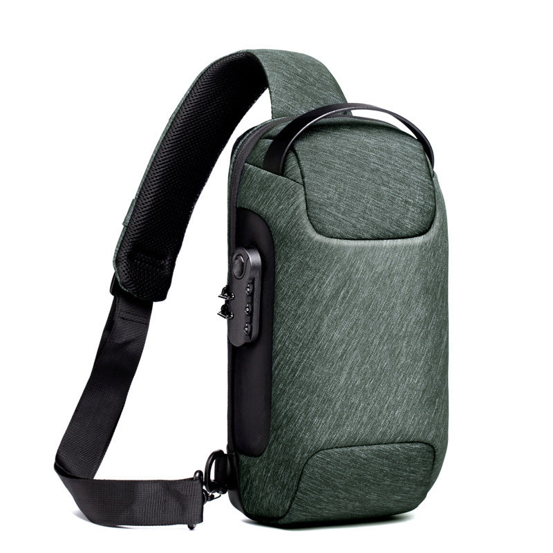 Anti-Theft Crossbody Bag Men USB | Waterproof Oxford