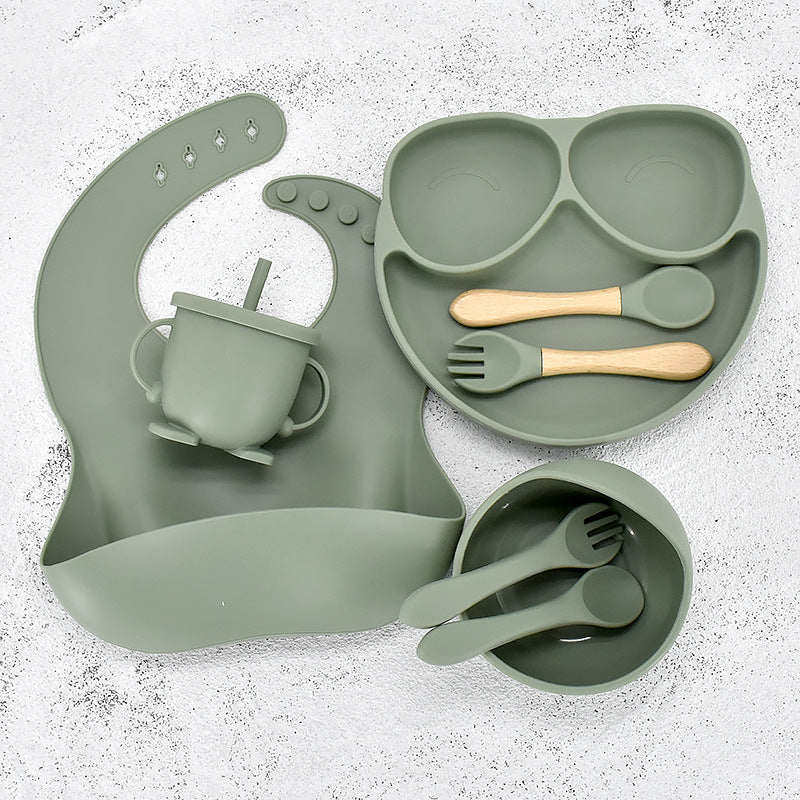 Baby Esslernset 11-teilig | Teller Schüssel Kinder Geschirr Set
