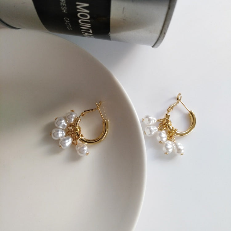 Elegant Pearl Tassel Earrings – Stylish Drop Earrings for Women