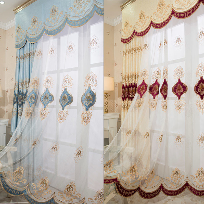 Velvet Curtain Embroidery | arabesque luxurious elegant home decor