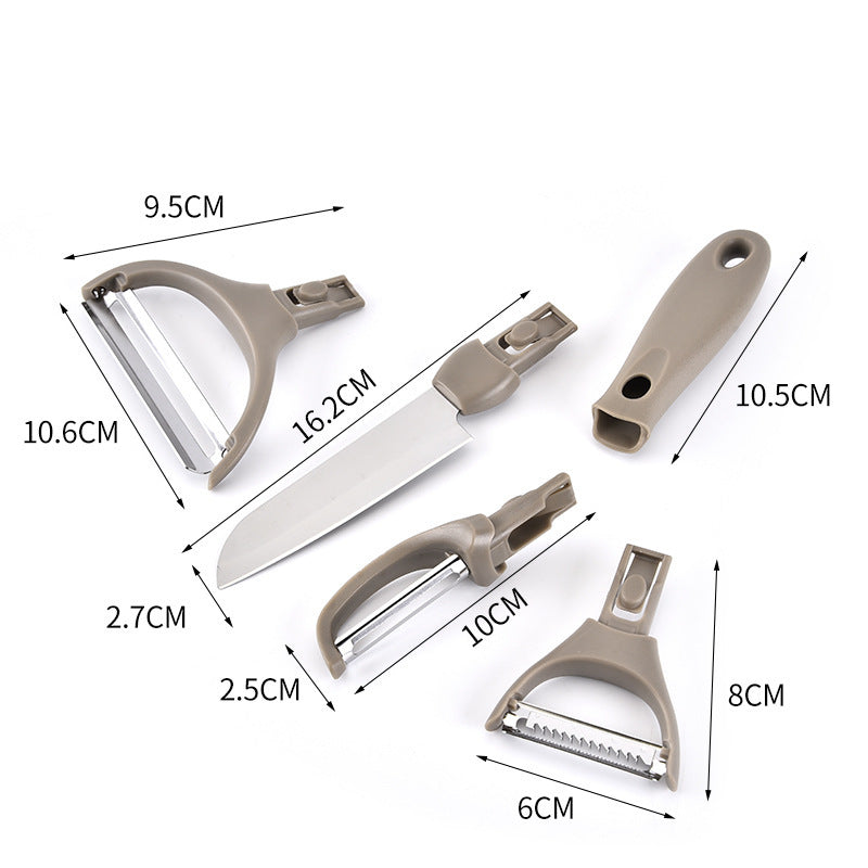 Kitchen Utensil Set 3-piece | Knife Peeler Cutting Board Kitchen