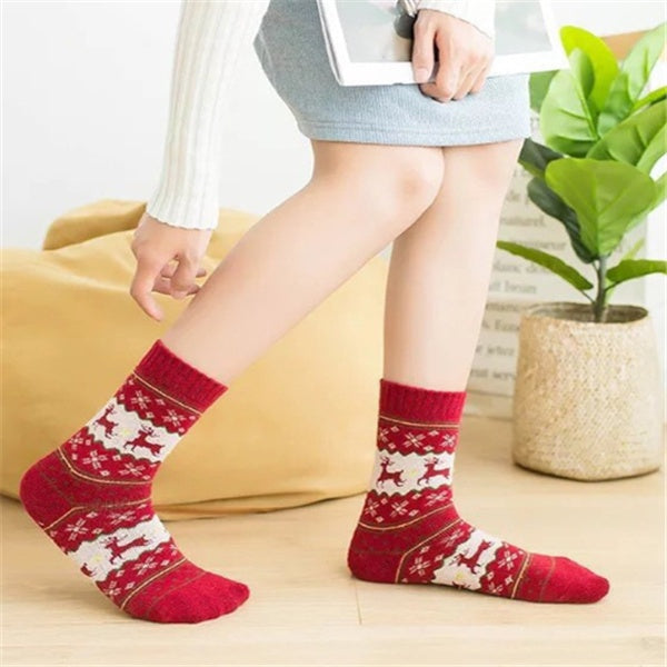 Women's Rabbit Wool Socks | Warm Cuddly Socks Winter