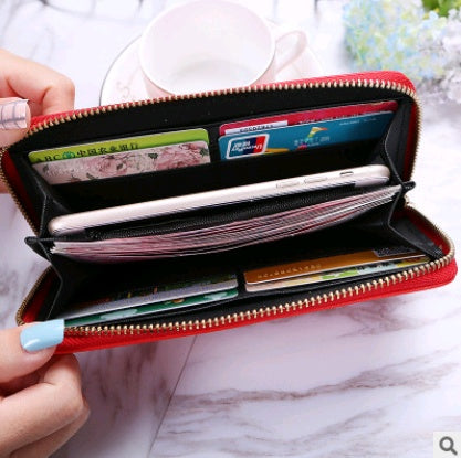 Women's Long Wallet | Phone Bag with Metal Bow