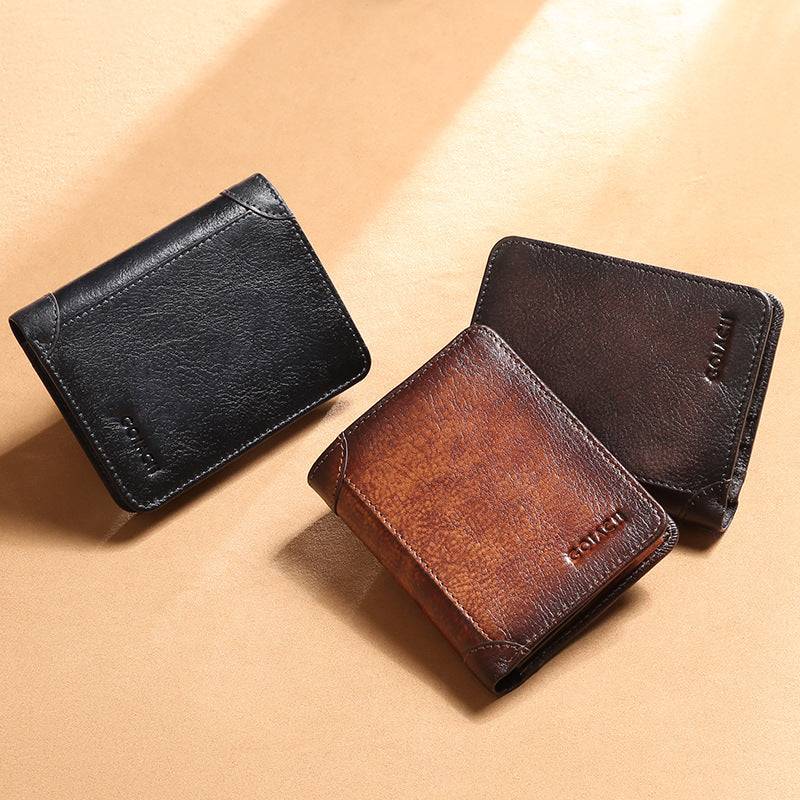 Men's Leather Wallet | Short | Multifunctional Wallet