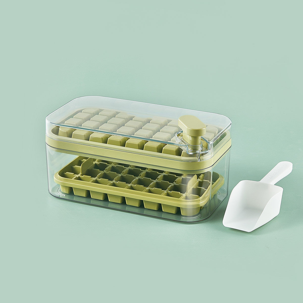 Ice Cube Tray with Lid | Ice Cube Maker with Box