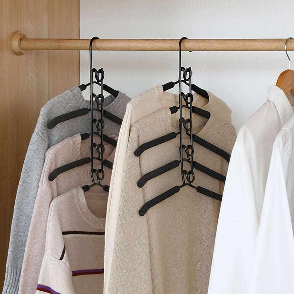 Multiple Hanger Organizer Space-Saving Wardrobe Multifunctional
