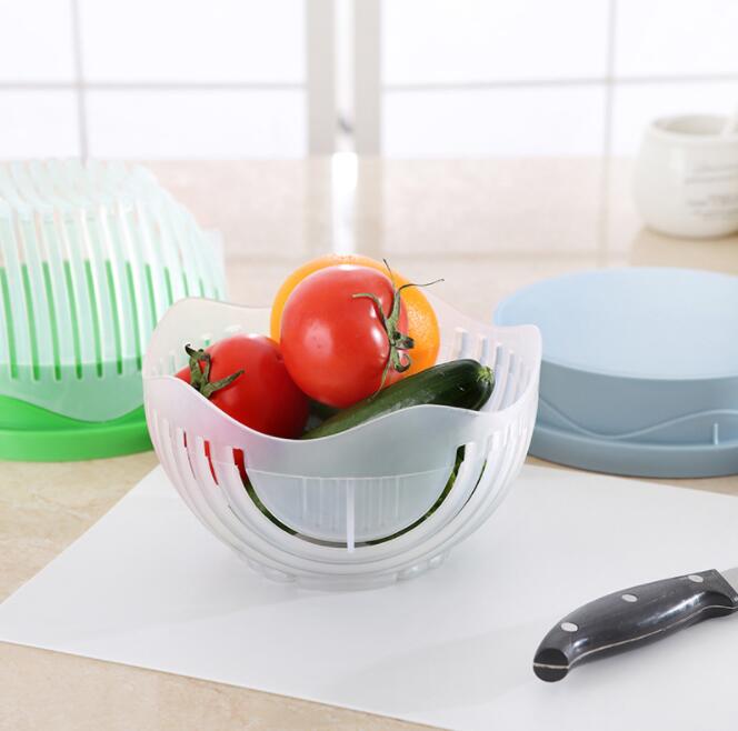 Salad Cutter Bowl | Fruit Vegetable Slicer 3-in-1