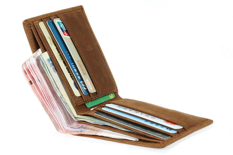 Men's Horse Leather Wallet | Ultra Thin | Slim Leather Wallet