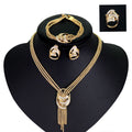Luxury Bridal Jewelry Set – 4-piece with Necklace, Earrings, Bracelet & Ring