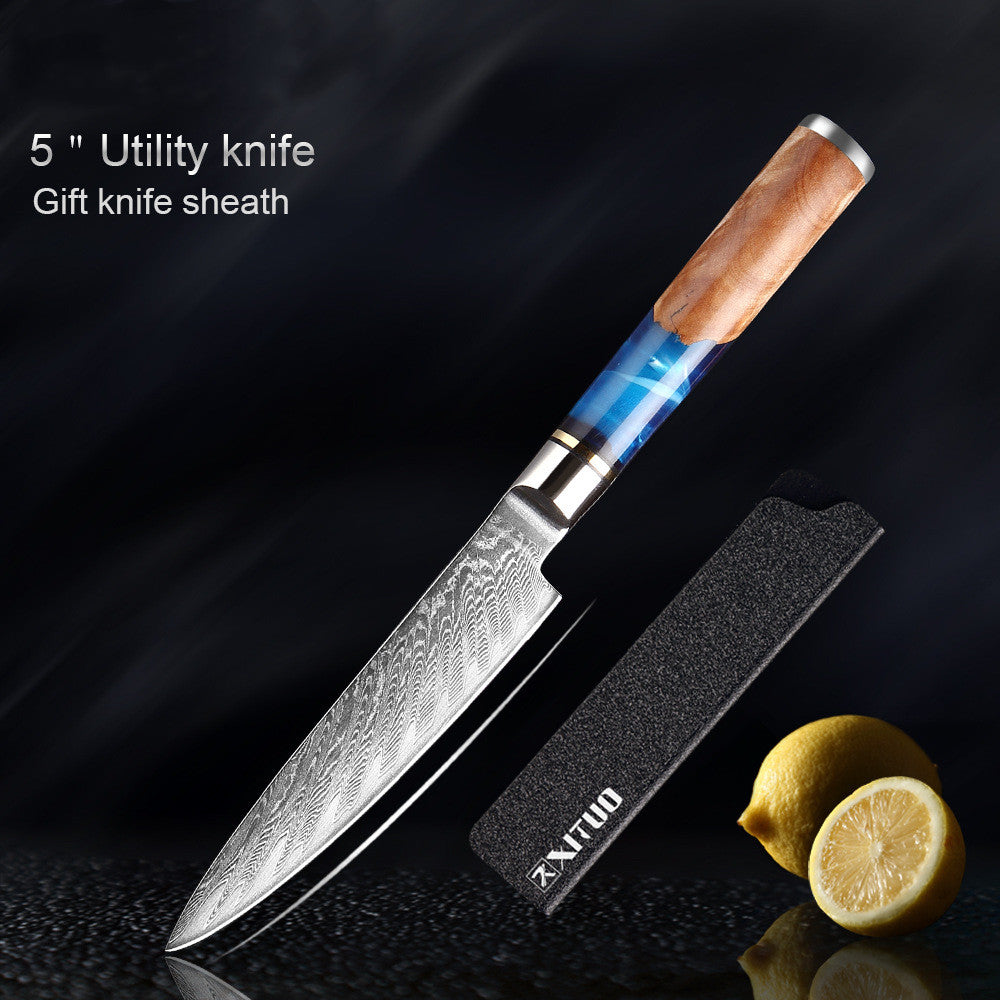 Professional Kitchen Knife Set | Chef Knife Cleaver Stainless Steel
