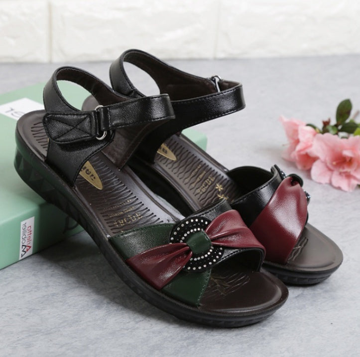 Damen Sommer Sandalen Komfort | Rutschfest | Leichte Flats