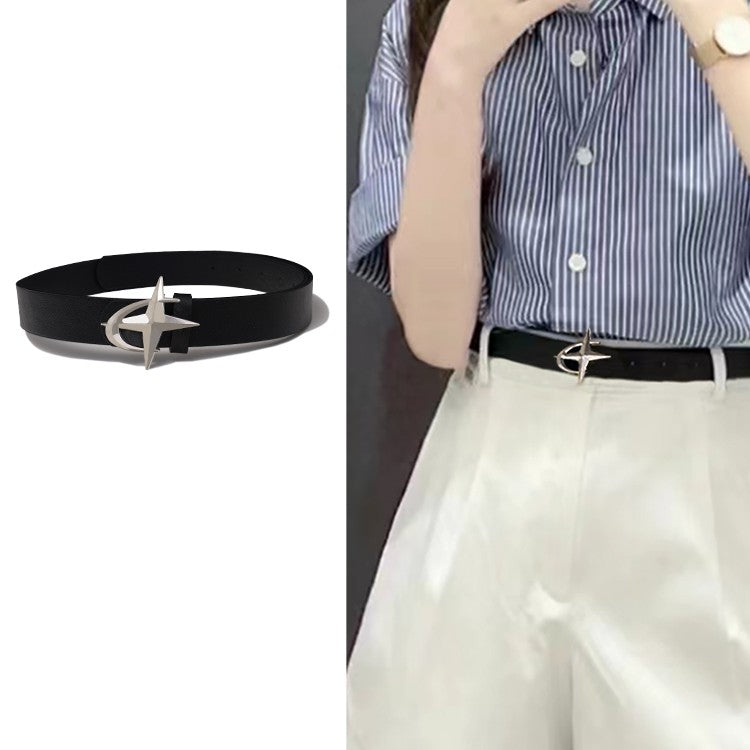 Damen Gürtel Stern Schnalle | Modern Taillengürtel Stylish Fashion